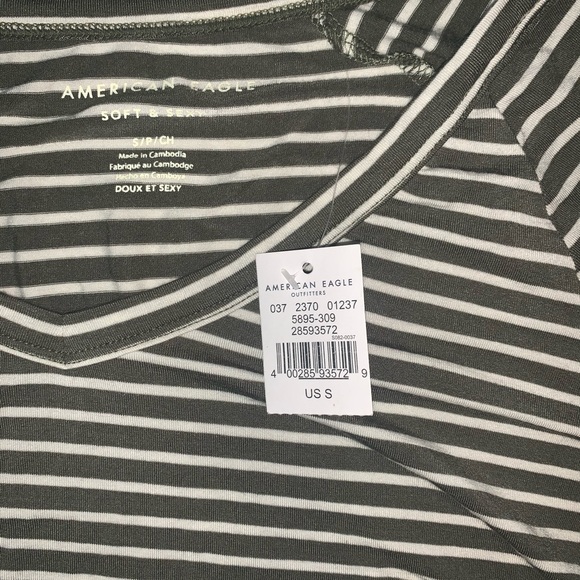 NWT American Eagle Soft and Sexy Striped Shirt - Picture 3 of 3